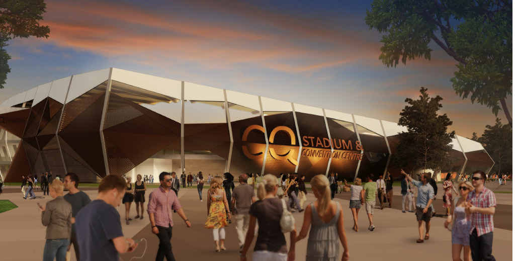 RAMPING UP: An artist’s impression of the stadium. RAMPING UP: An artist’s impression of the stadium.